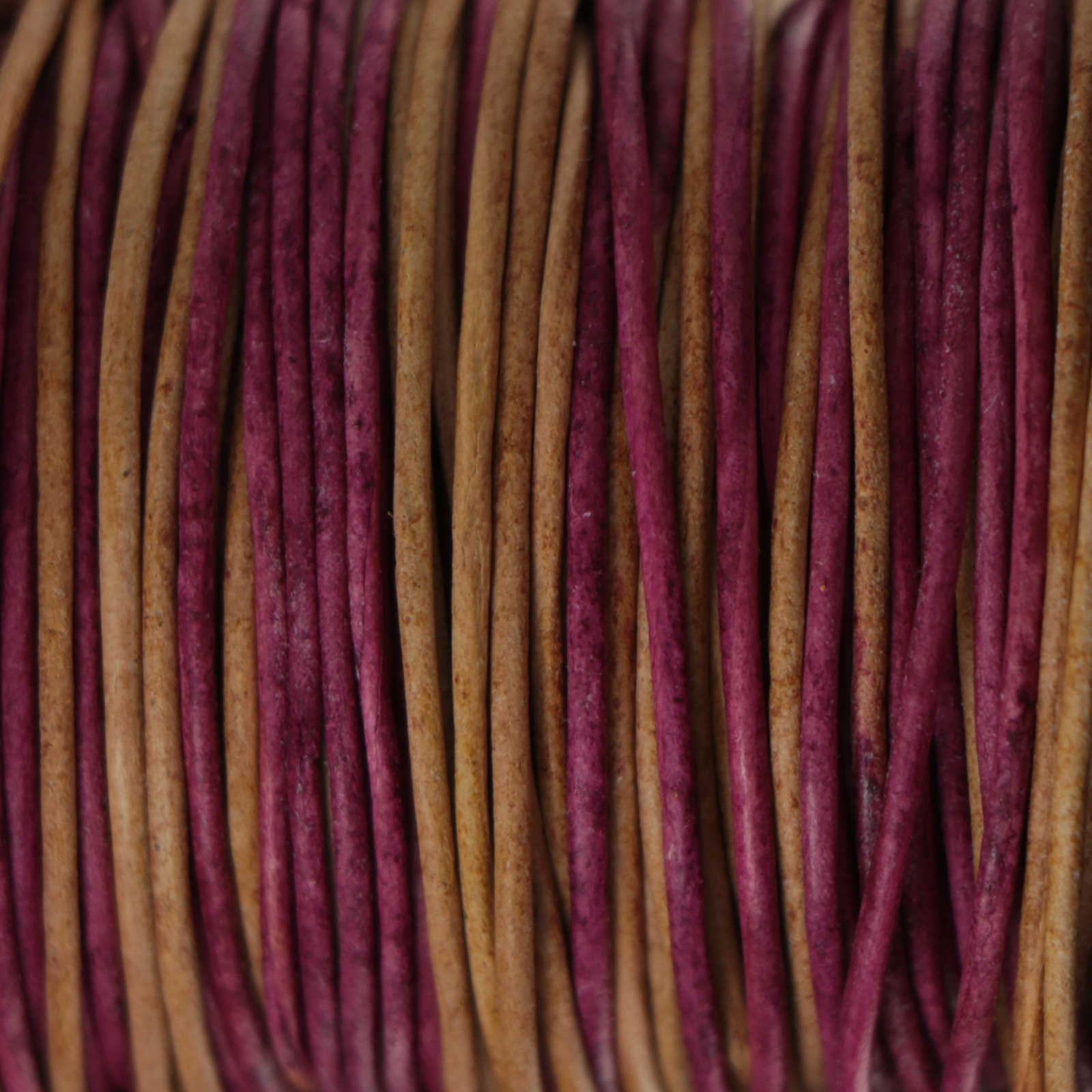 leather cord special color - multicolor gipsy flower - diameter 1mm | 1mt