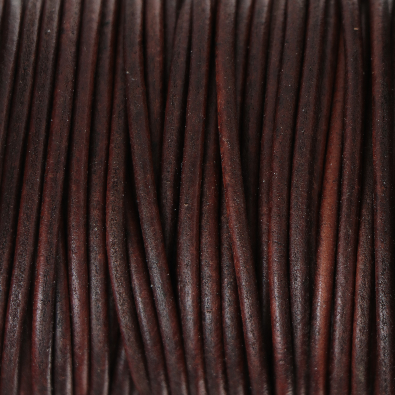 lederschnur special color antique red/brown- durchmesser 2mm | 1mt