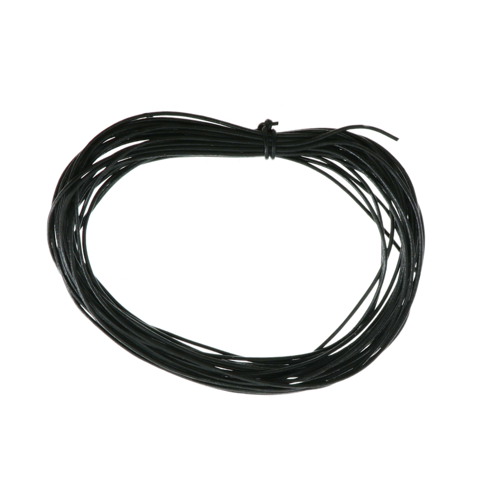 black leather cord - diameter 0,5mm | 4,5mt