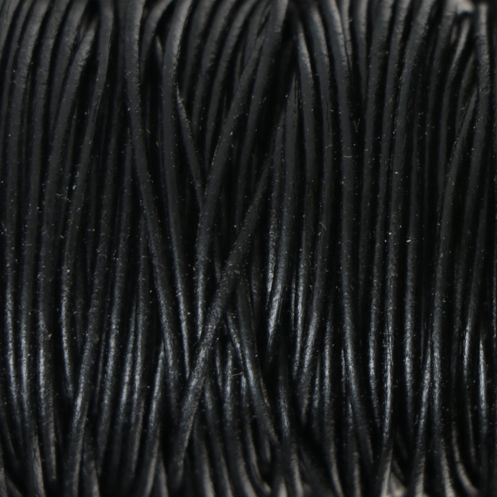 leather cord special color - antique black - diameter 1mm | 1mt
