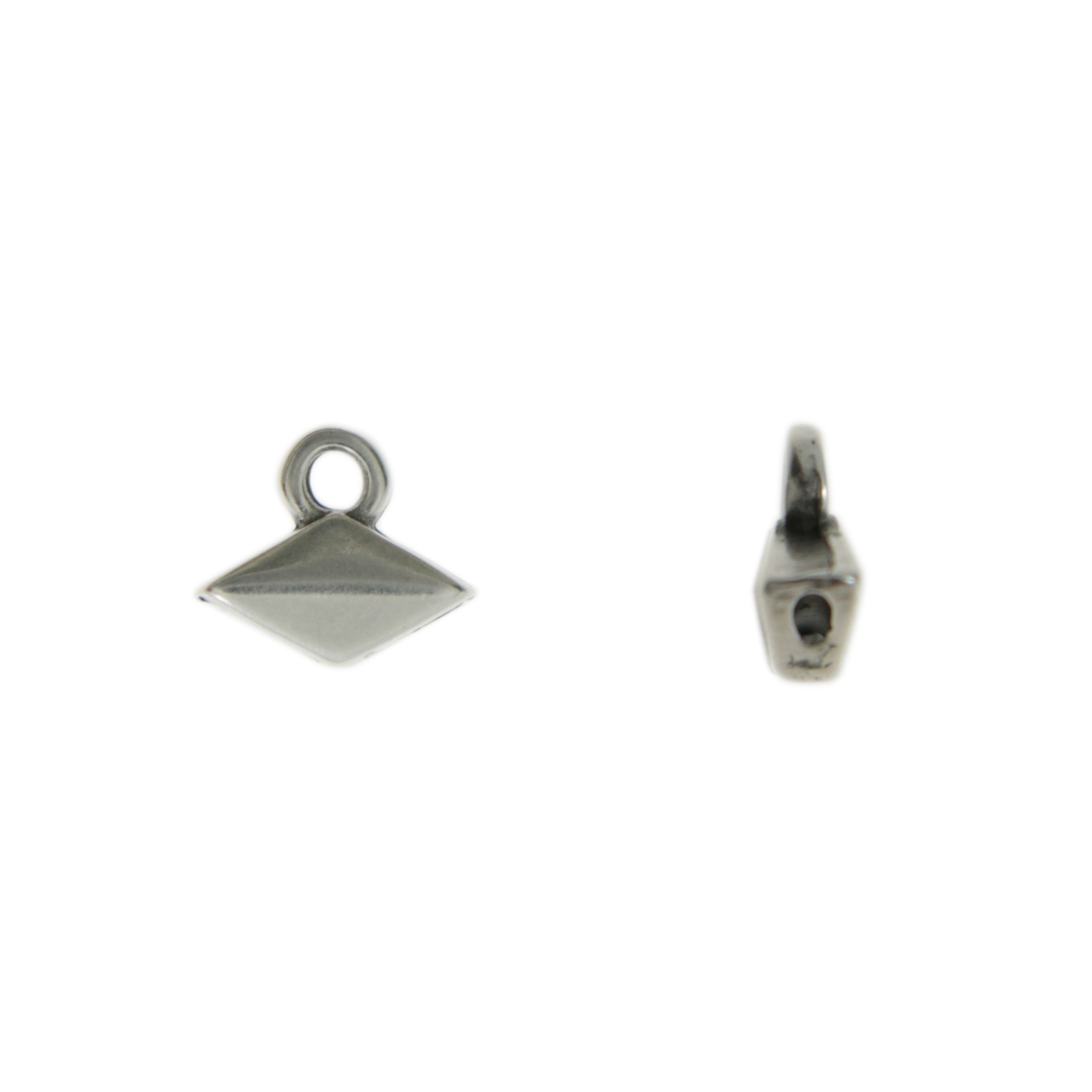 komia - gemduo beads ending - antique silver plated 8x5mm | 2pc