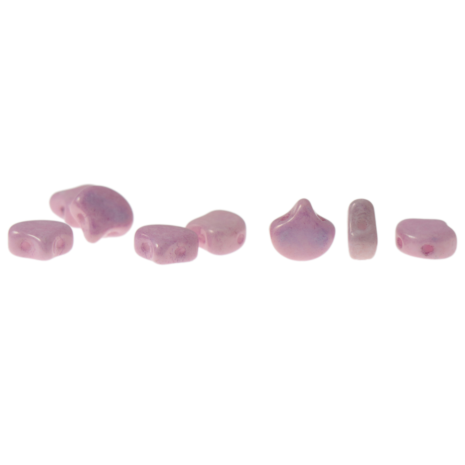 ginko glasperlen opaque luster rose 7,5mm | 10gr