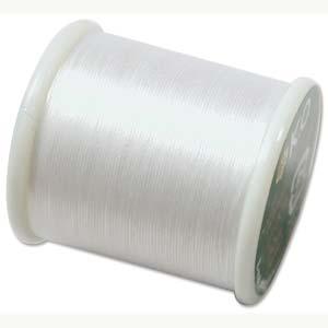 white ko beading thread - size 0,25mm - 50mt spool | 1pc
