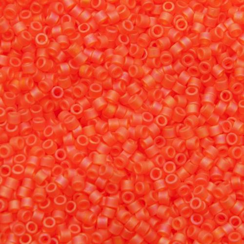 miyuki delica 11/0 - matte transparent orange ab | 8gr