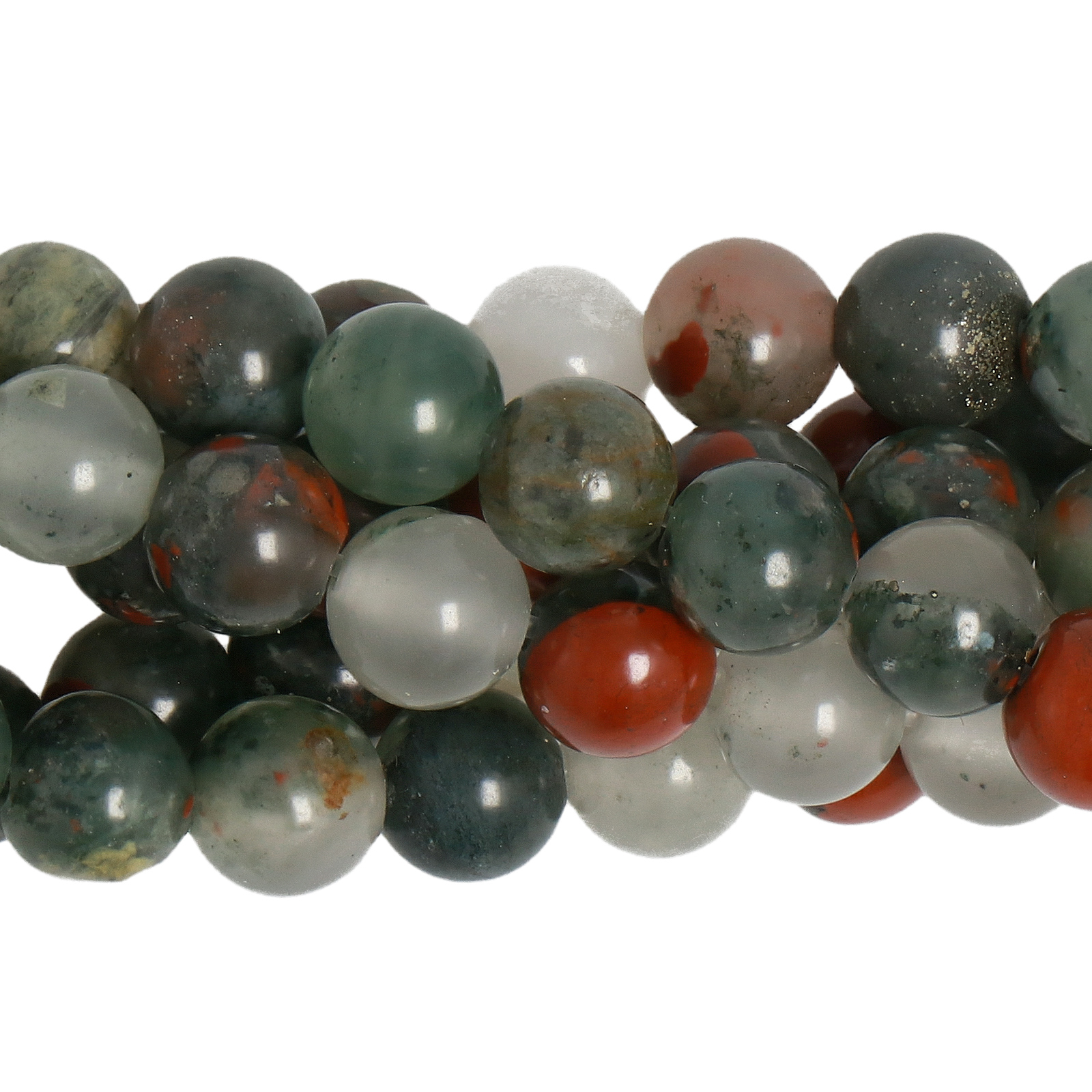 african blood stone glatt rund 6mm | strang 38/40cm