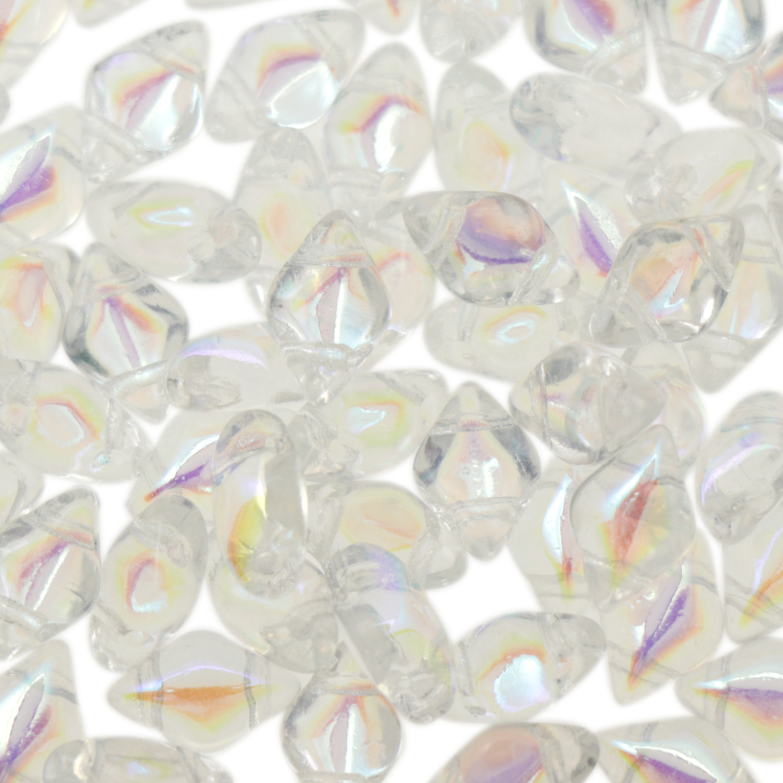 gemduo glasperlen crystal ab 8x5mm | 10gr