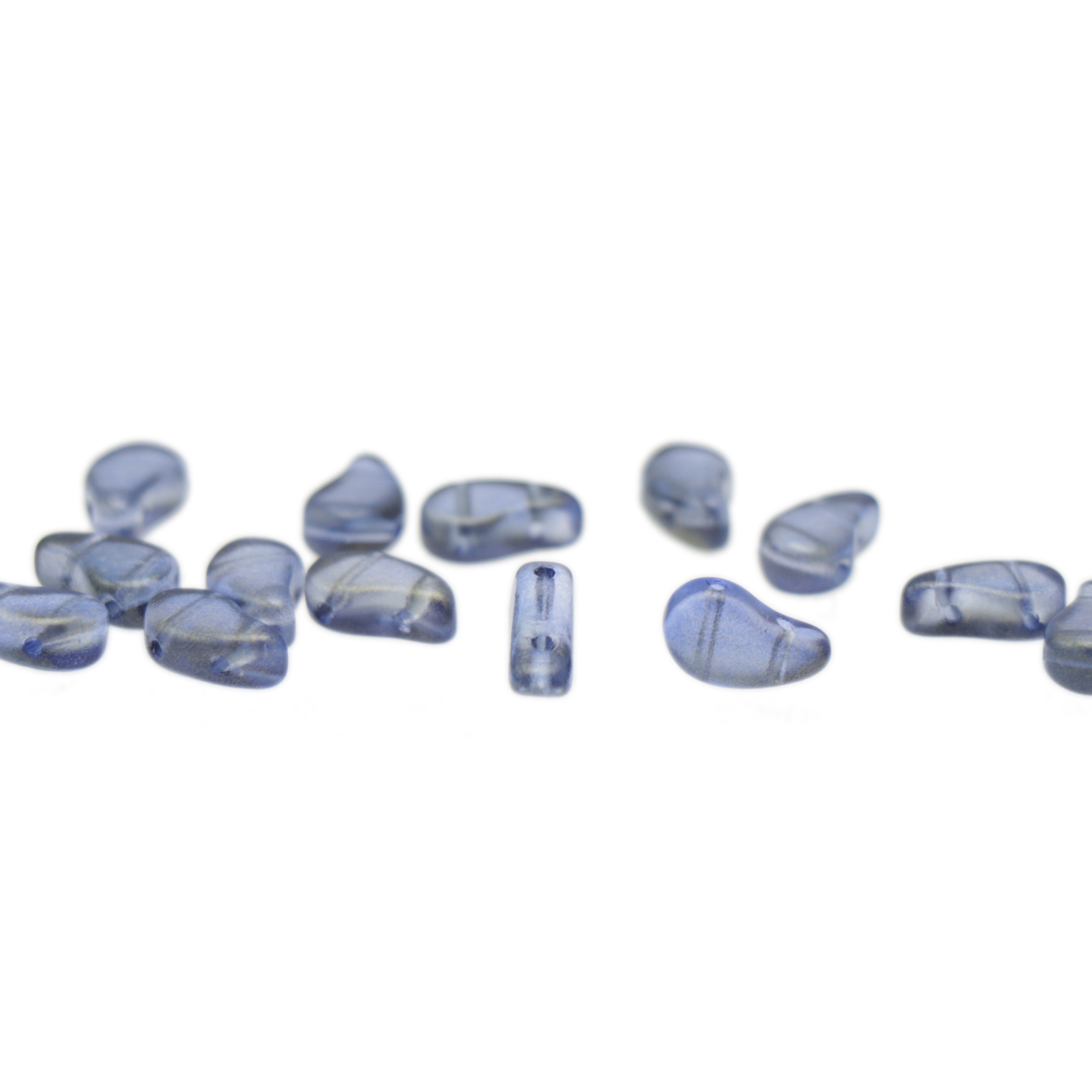 paisley duo beads halo cerulean blue 8x5mm | 10gr