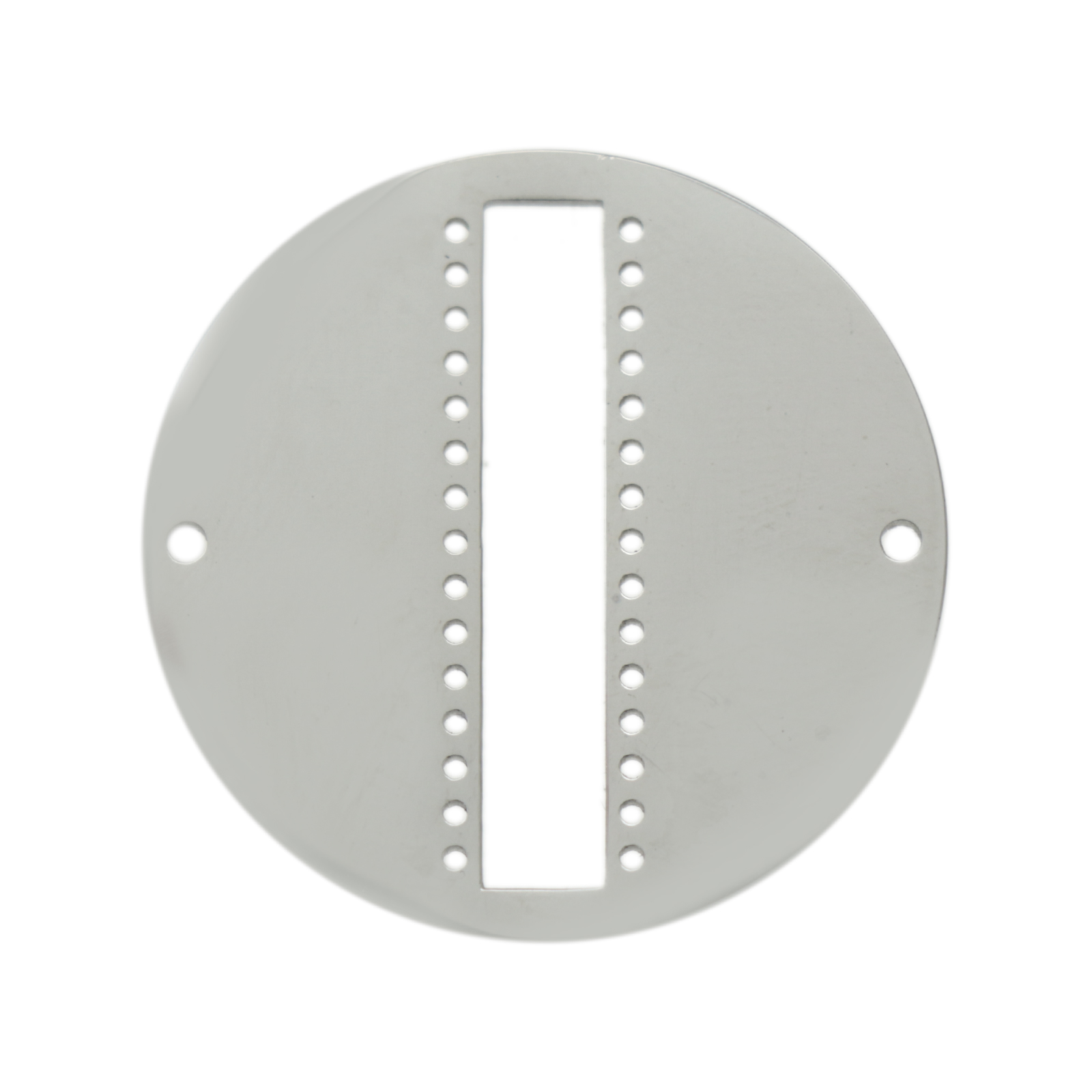 centerline link rhodium silver plated round 30mm | 1pc