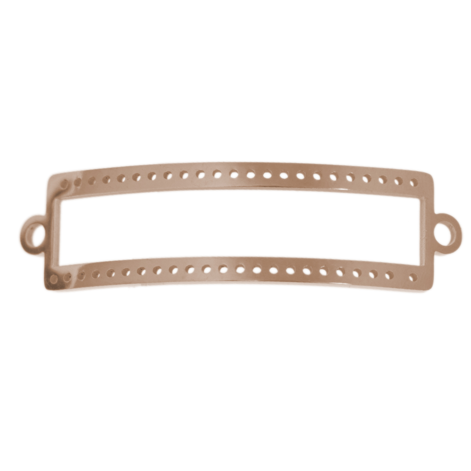 centerline bracelet link rose gold plated 42x12mm | 1pc