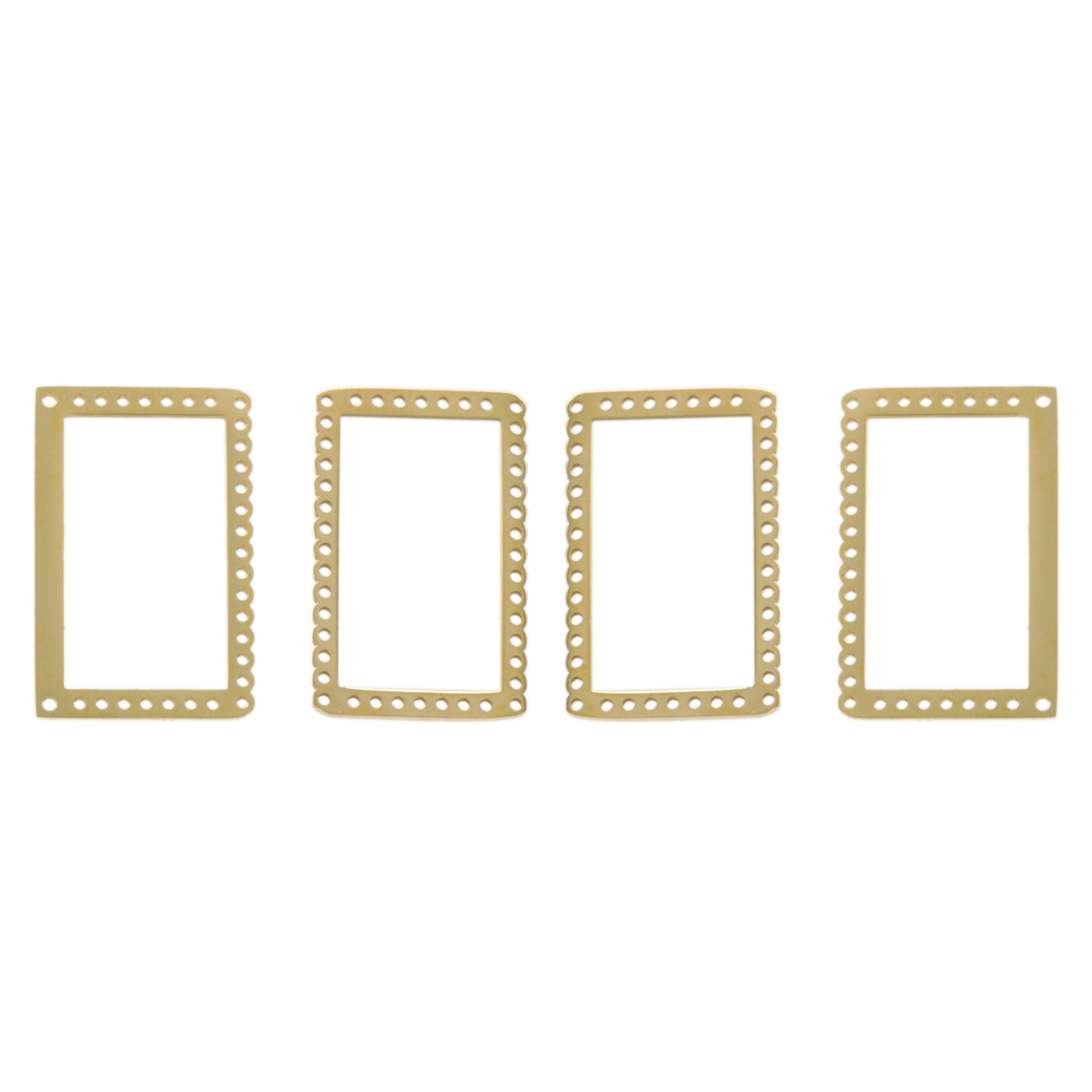 centerline bracelet links set gold plated 26x16mm | 4pc