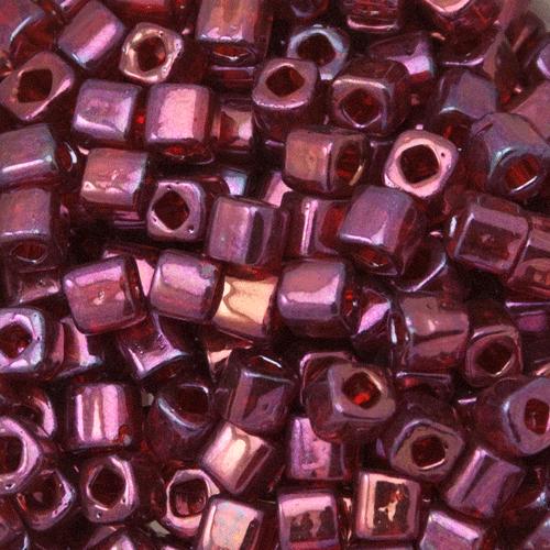 cube perlen toho 4mm gold lustered raspberry (332) | 10gr