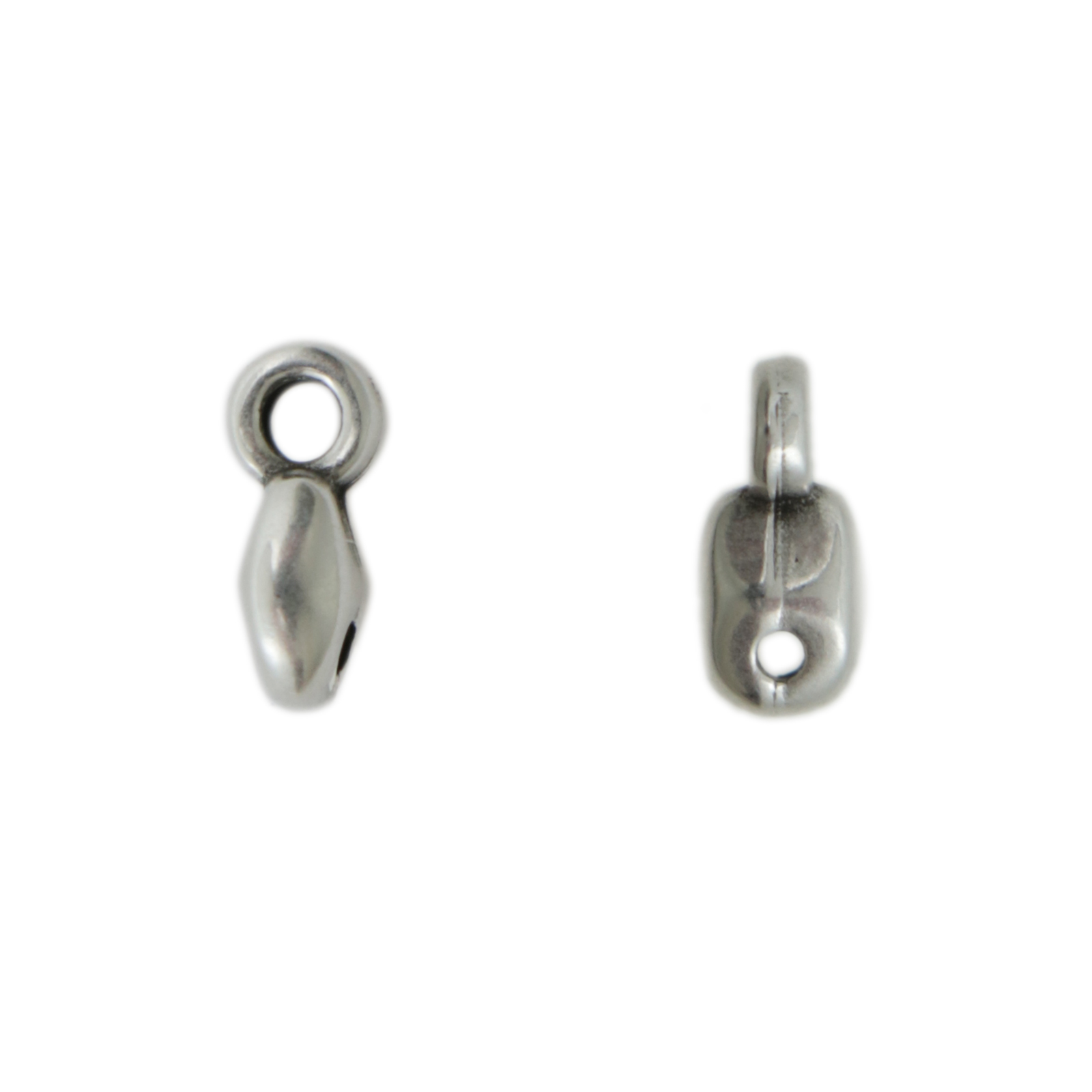 vourkoti - superduo beads ending - antiqsue silver plated 8x3mm | 4pc