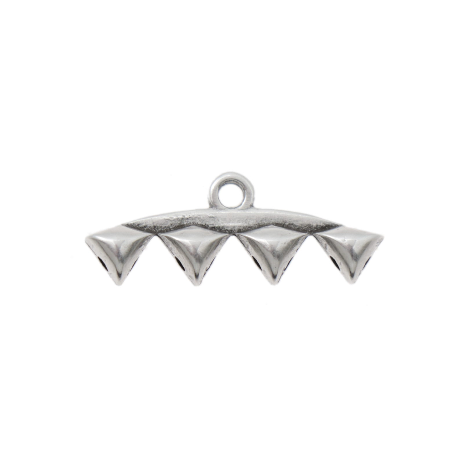 vani iv - gemduo beads ending - antiqsue silver plated 20x7mm | 1pc