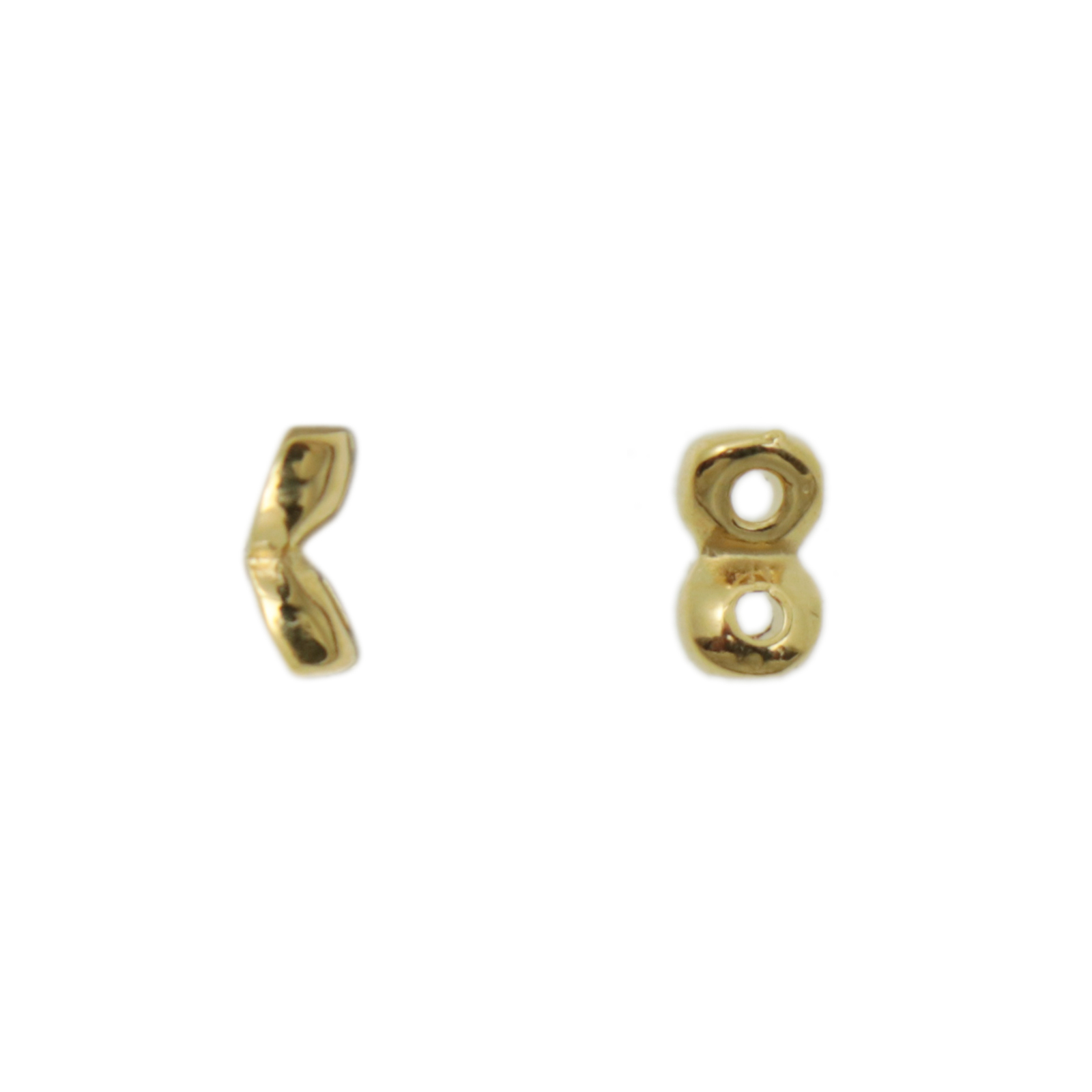 kaparia - superduo beads side bead - 24k gold plated 5x2mm | 4pc