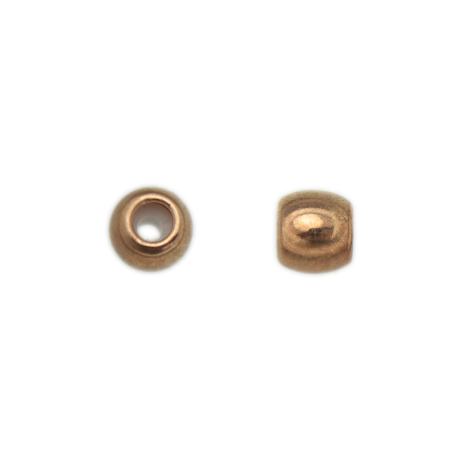 rose gold plated sliding knot clasps round 5mm | 2pc
