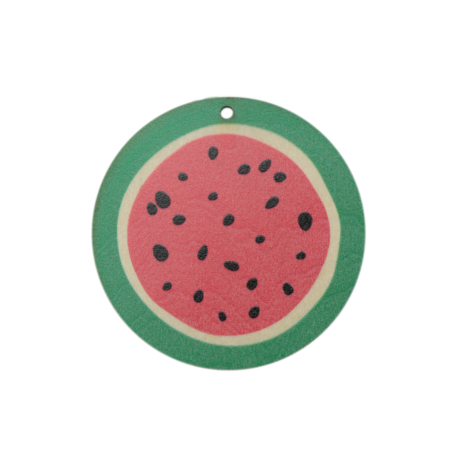 wooden pendant - watermelon - round 50mm | 1pc