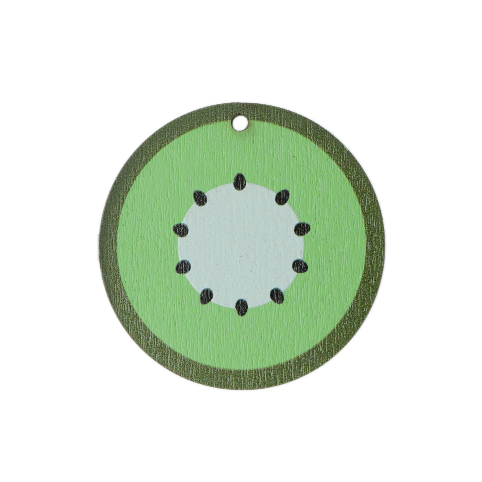 wooden pendant - kiwi - round 40mm | 1pc