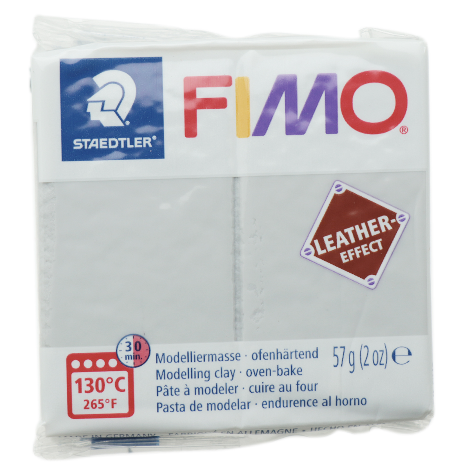 fimo ledereffekt modelliermasse grau (809) 56gr | 1st