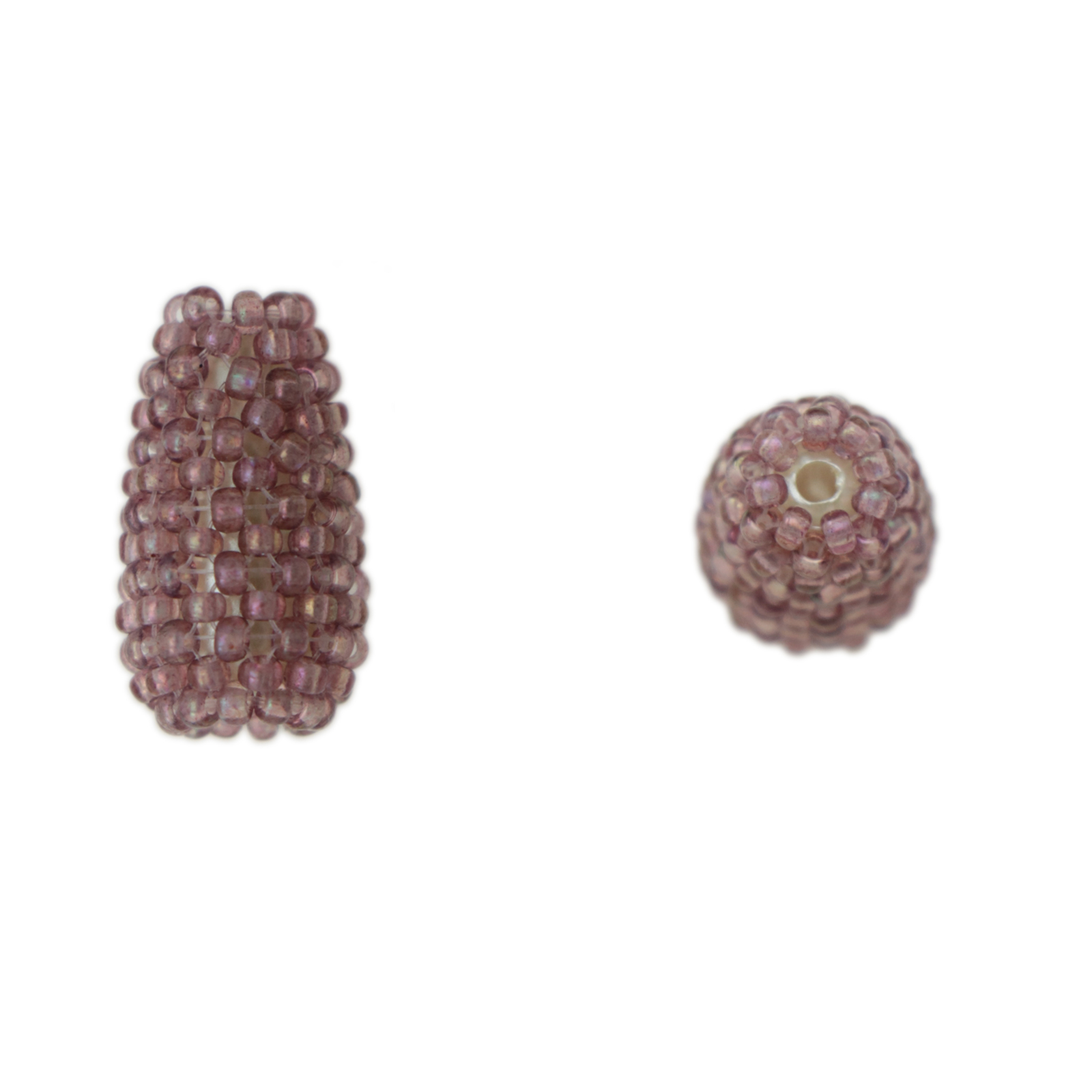 perlen netting rosa briolette 10x8mm | 2st