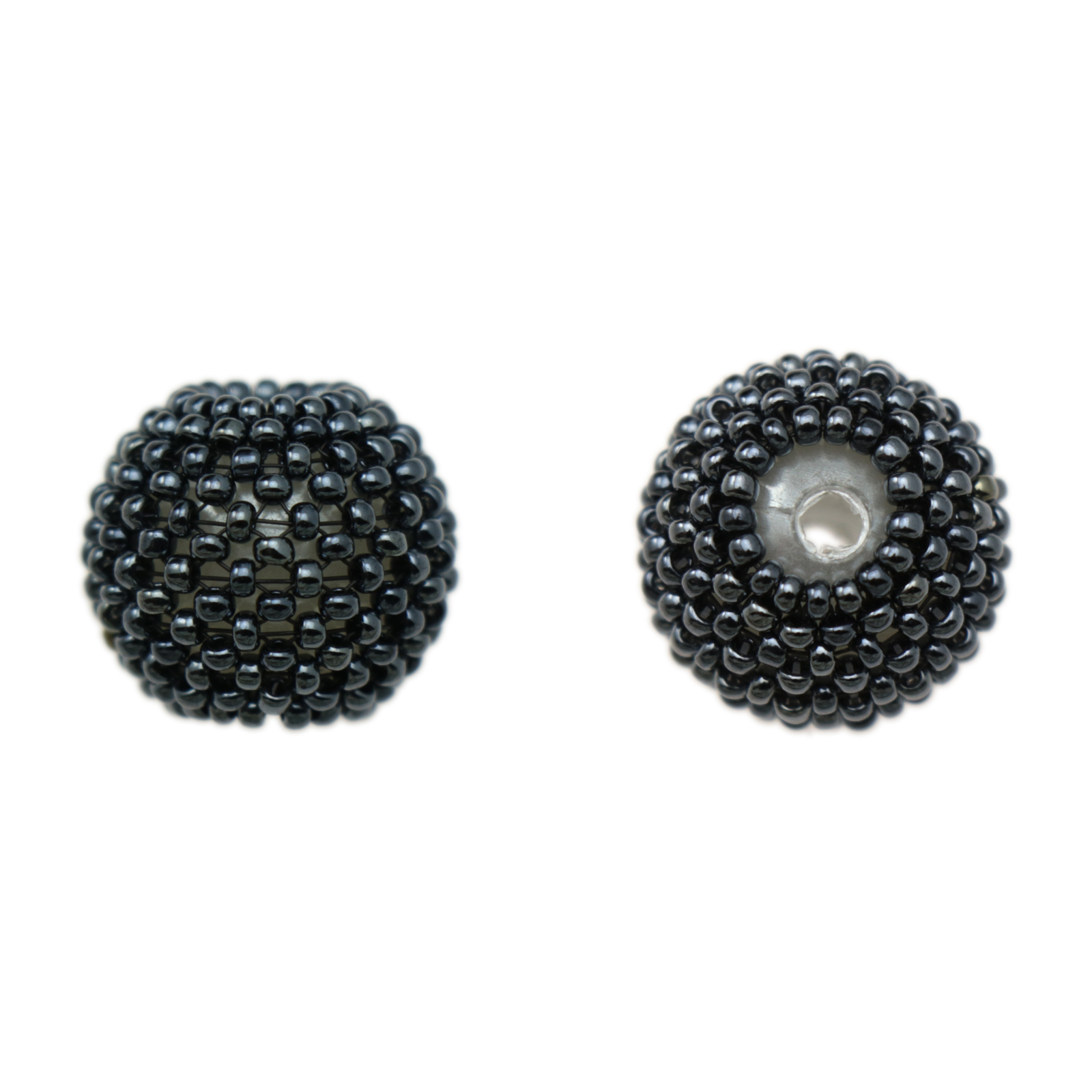 perlen netting gunmetal rund 14mm | 2st