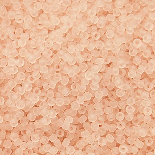 rocaille toho seed beads 15/0 - transparent frosted rosaline (11f) | 10gr