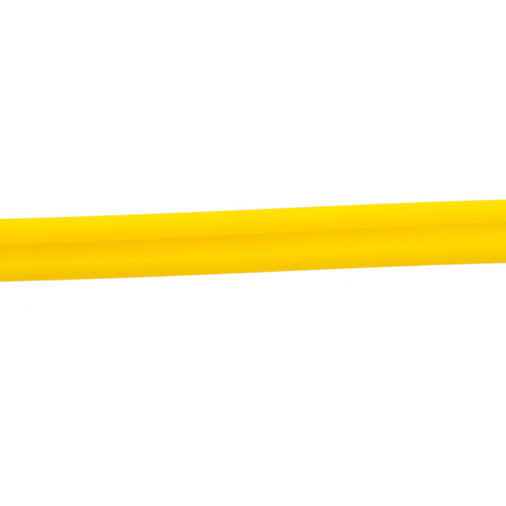 yellow rubber cord with channel 7x4mm | 1mt