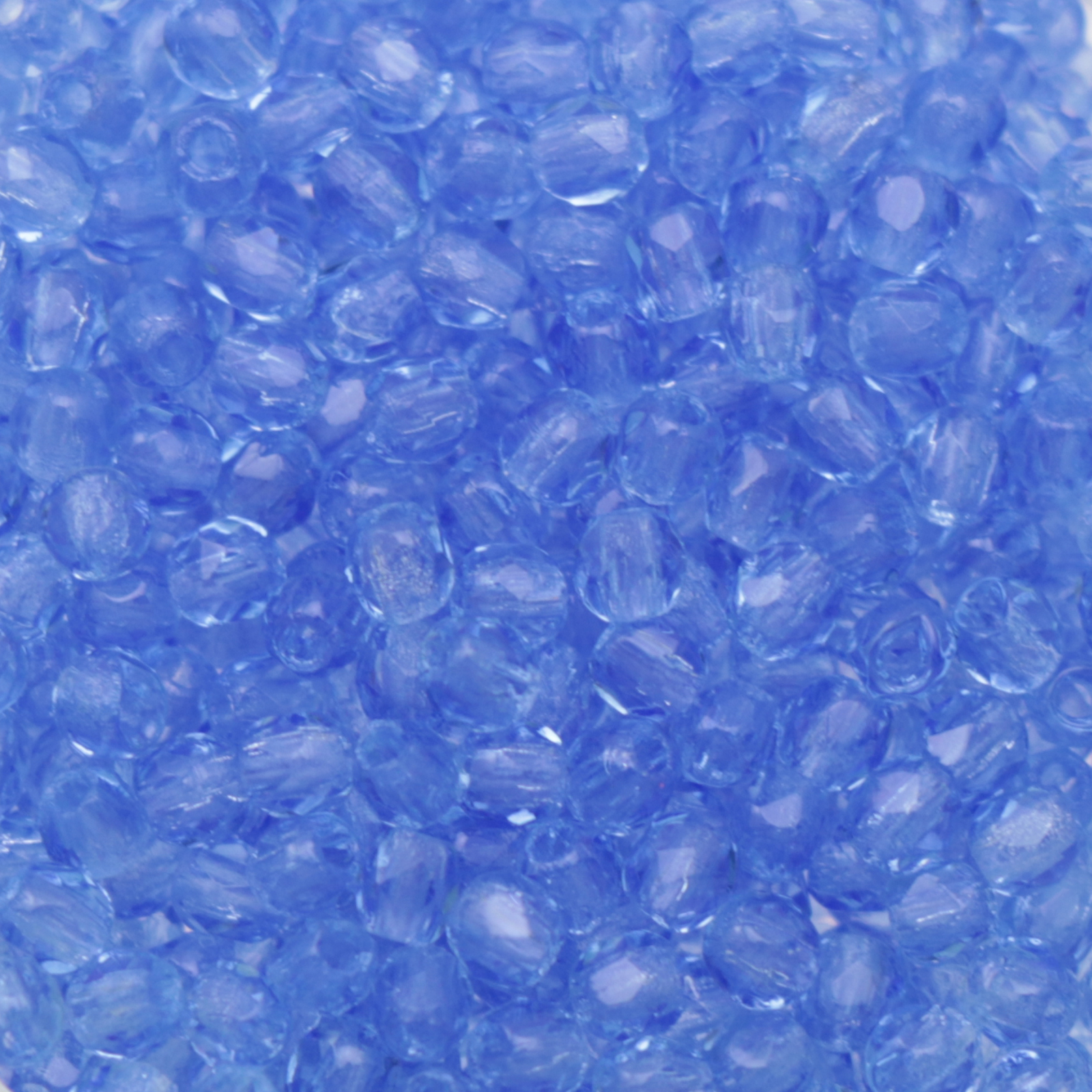 czech fire-polished round beads sapphire 2mm | 50pc