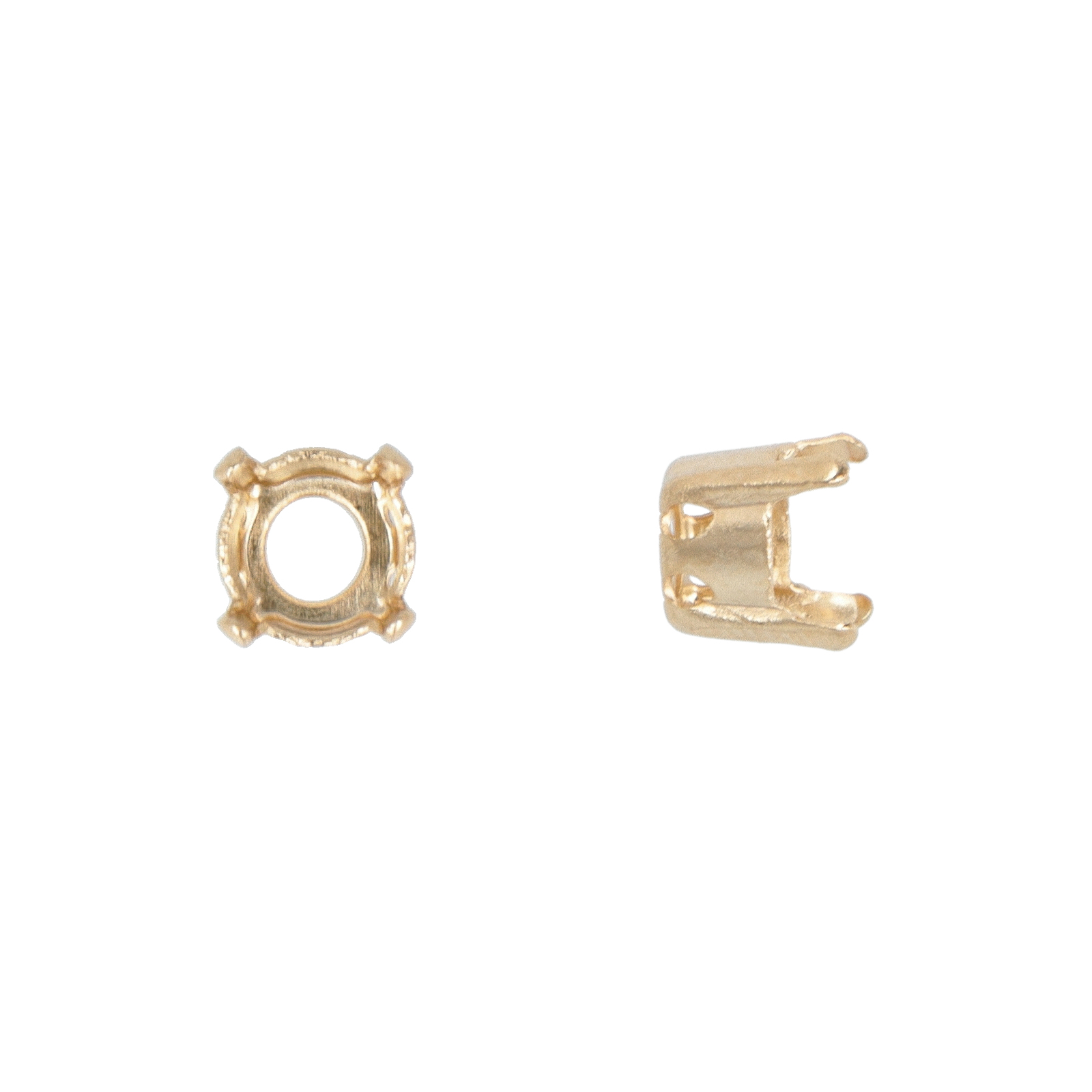 gold plated sew-on setting for chaton (1088) ss29 (6,14-6,32mm) | 10pc