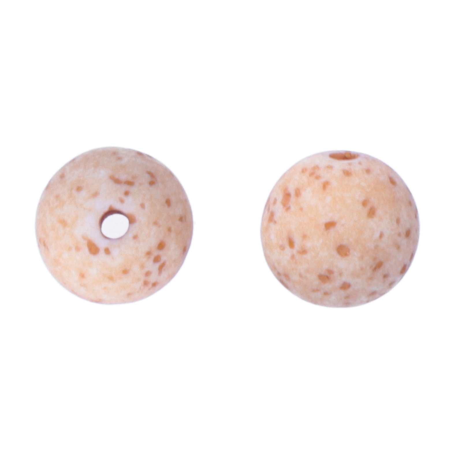 cream magma resin smooth round 10mm | 10pc