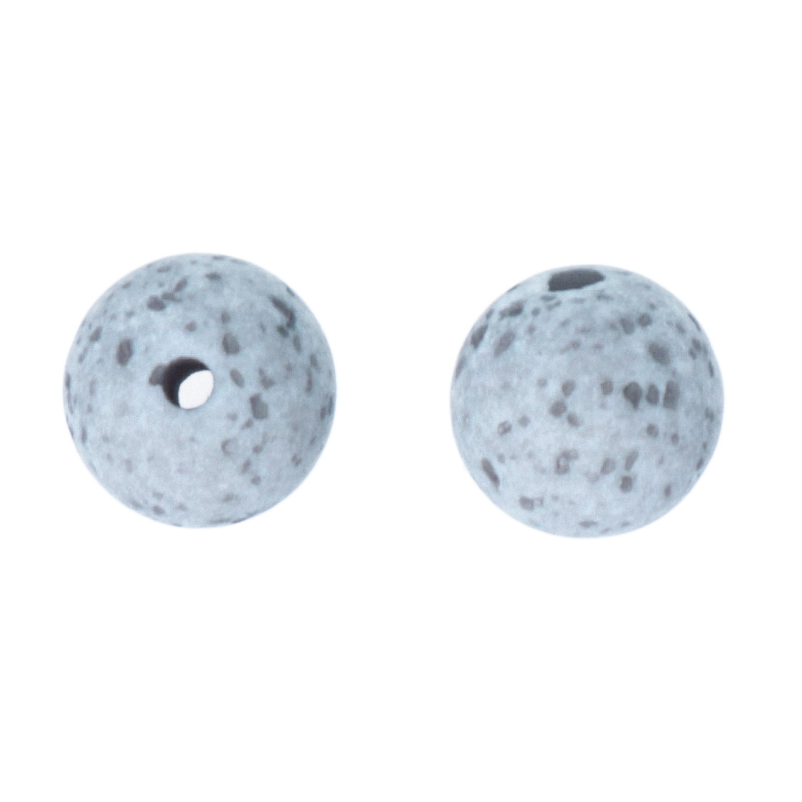 grey magma resin smooth round 10mm | 10pc