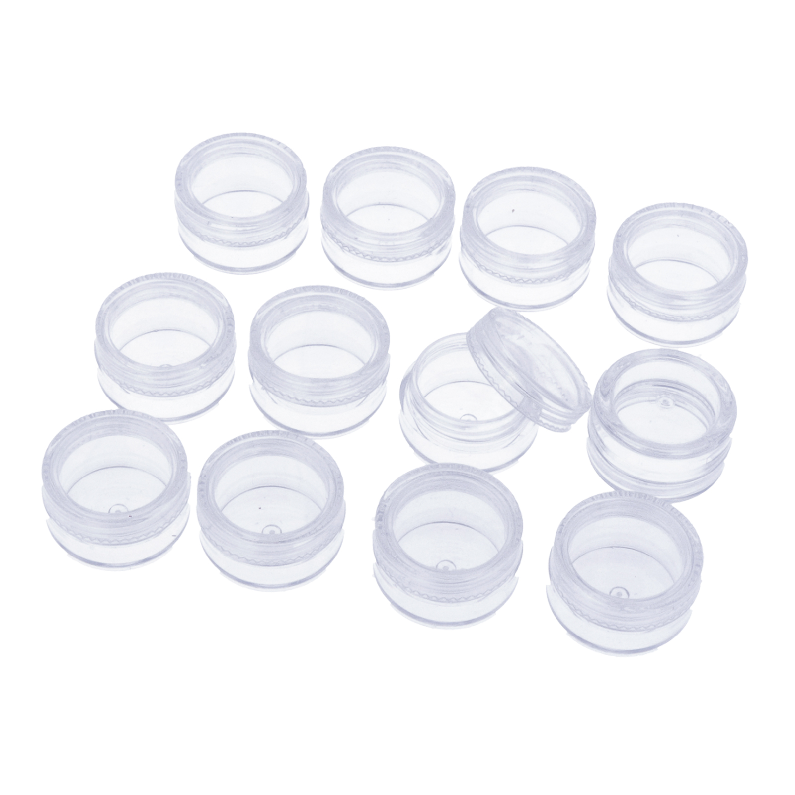organizer plastic jar 3x1,7cm | 12pc