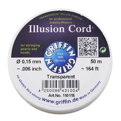 illusion cord - size 0,15mm - 50mt spool | 1pc