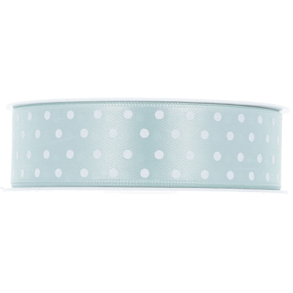satinband pois minze 25mm | 2mt