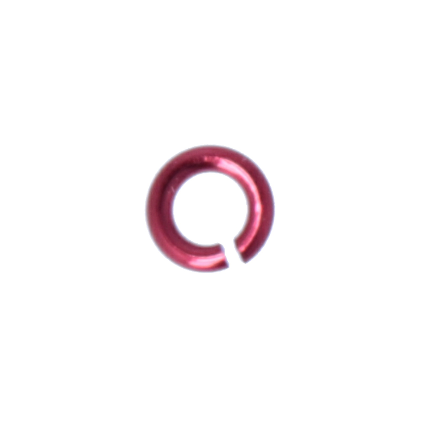 chainmaille aluminium jump ring red 4mm - wire 0,8mm | 75pc