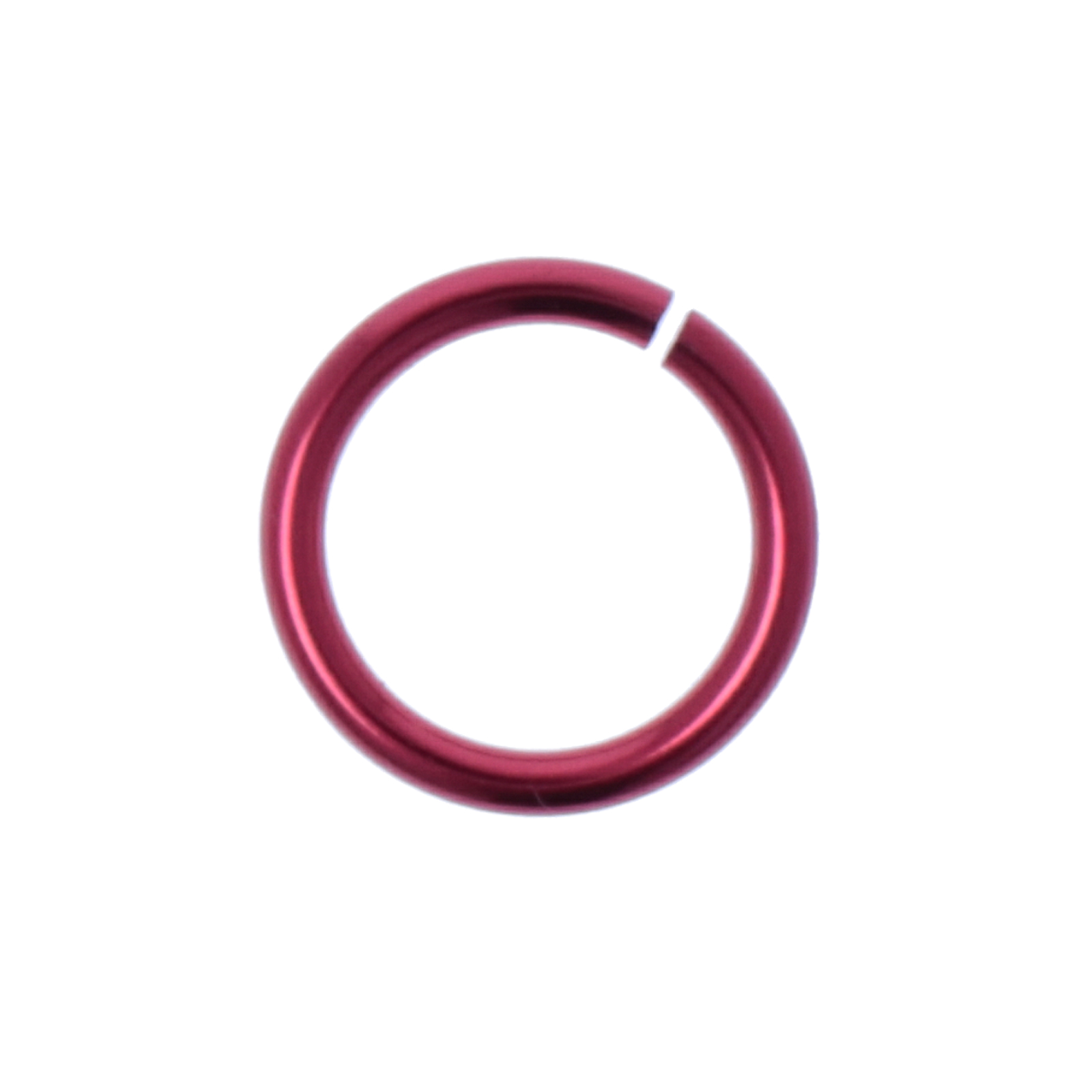 chainmaille aluminium jump ring red 10mm - wire 1,2mm | 40pc