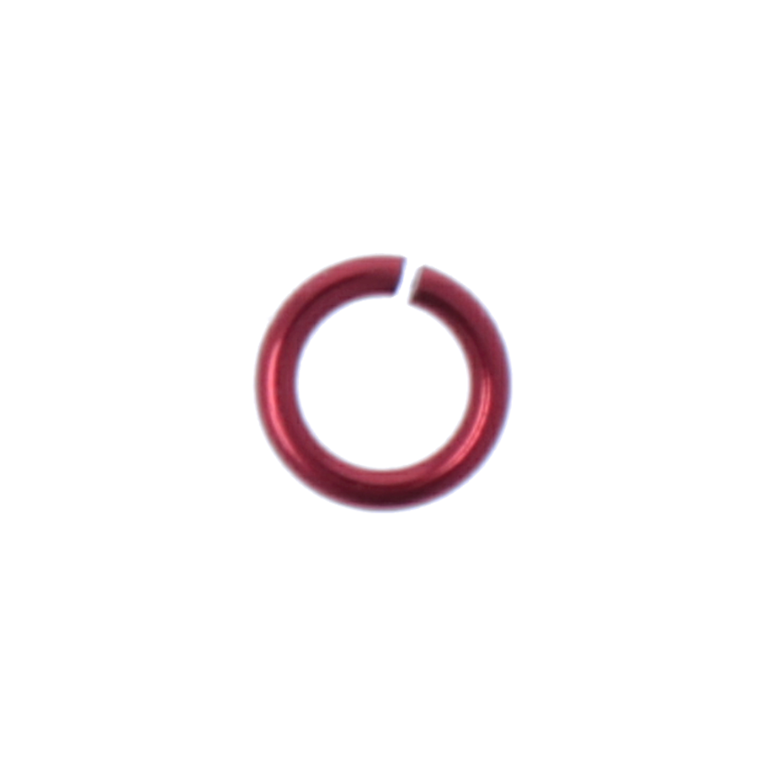 chainmaille aluminium jump ring red 5mm - wire 0,8mm | 75pc