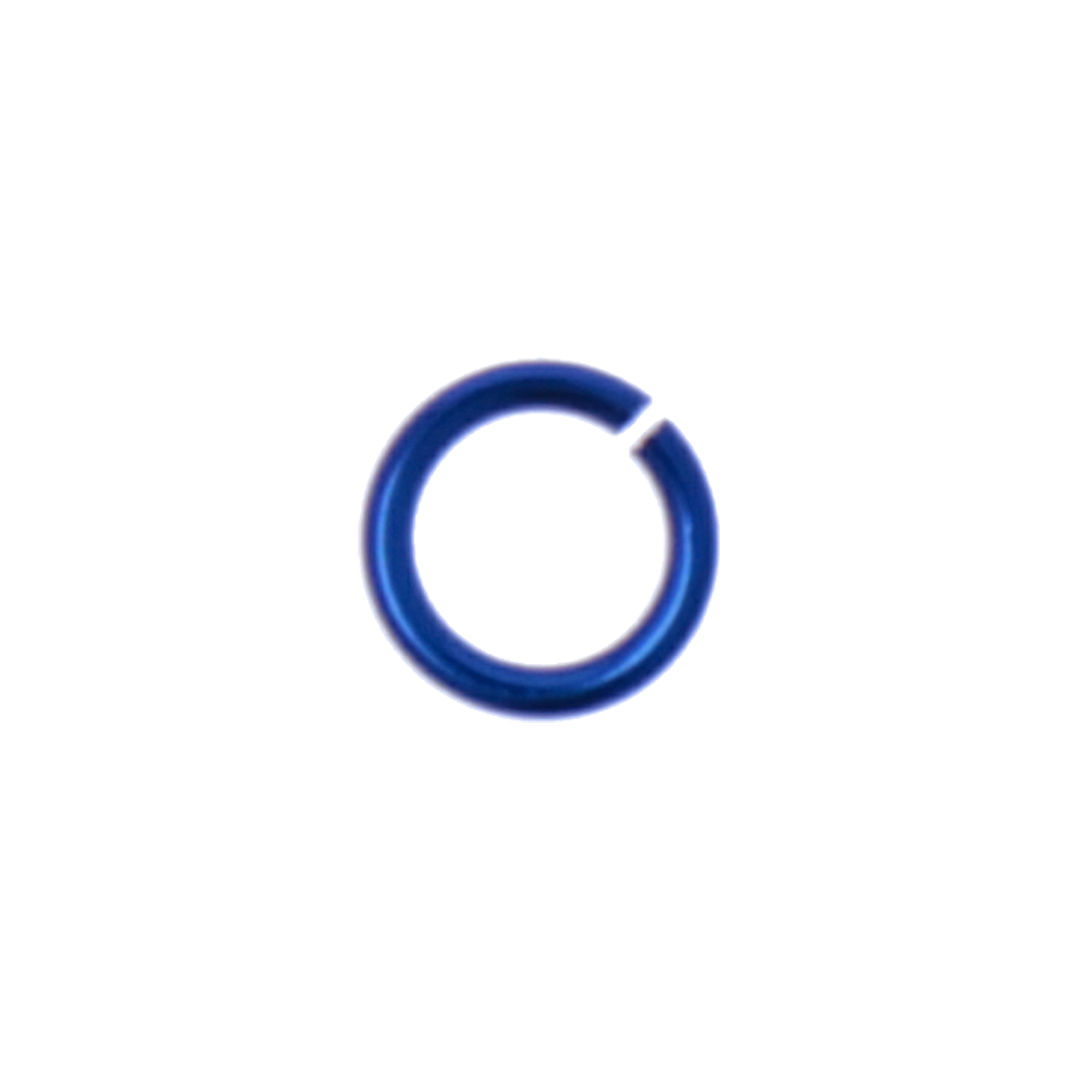 chainmaille aluminium jump ring blue 5mm - wire 0,8mm | 75pc