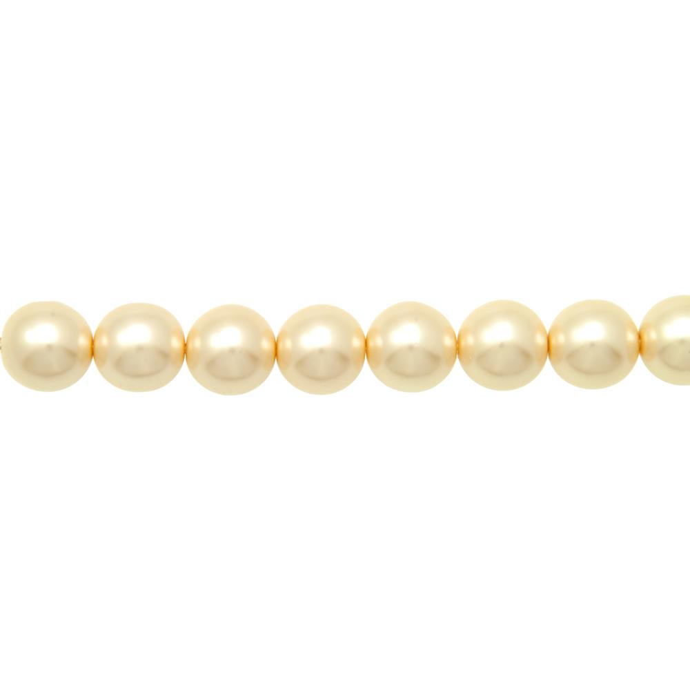 czech glass pearl beads - cream round 4mm | 120pc