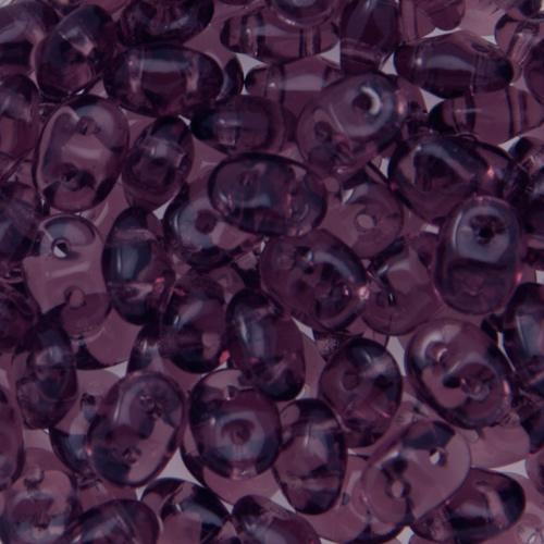 superduo seed beads 5x2,5mm - amethyst | 10gr