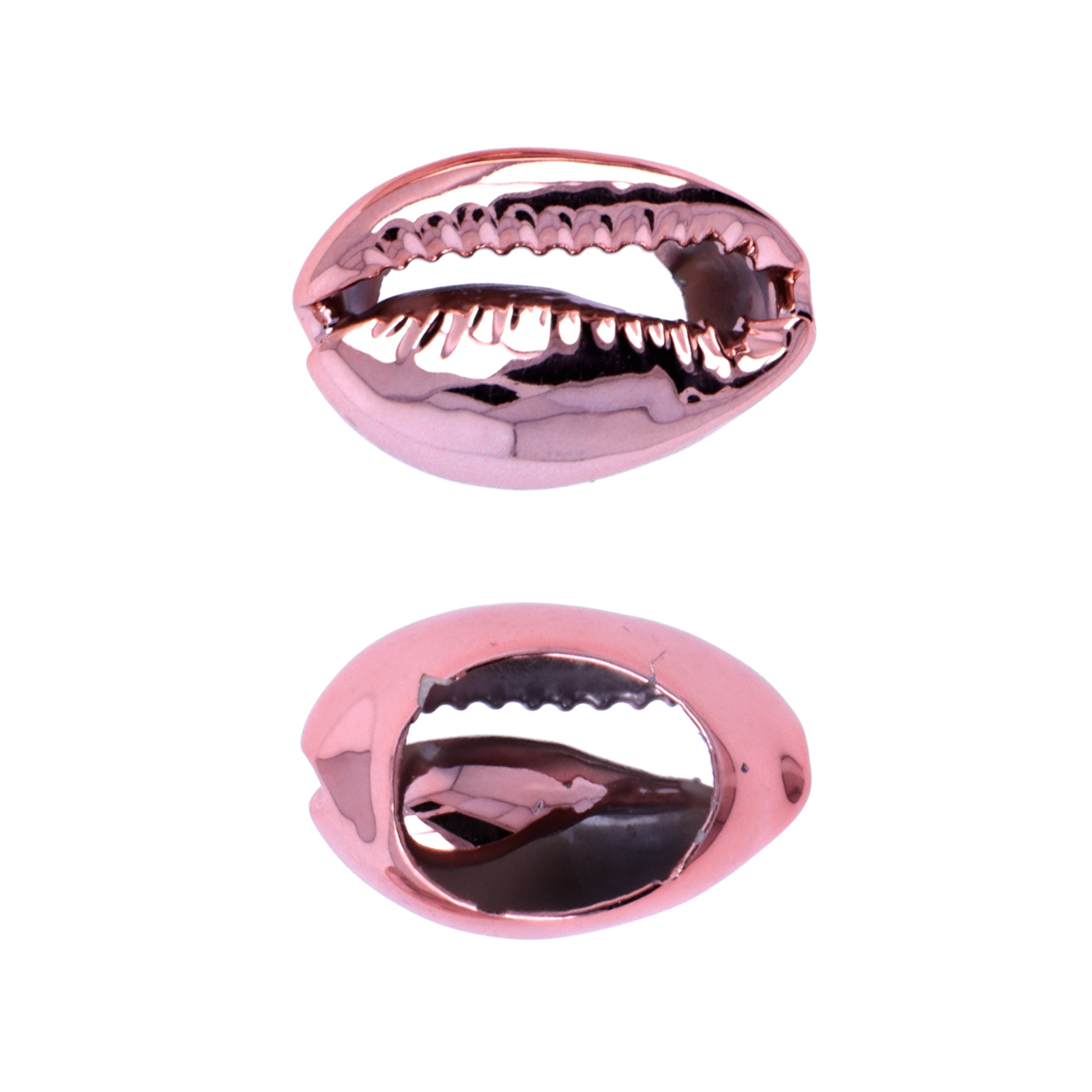 muscheln ciprea metallisch rose gold 18-22mm über | 4st