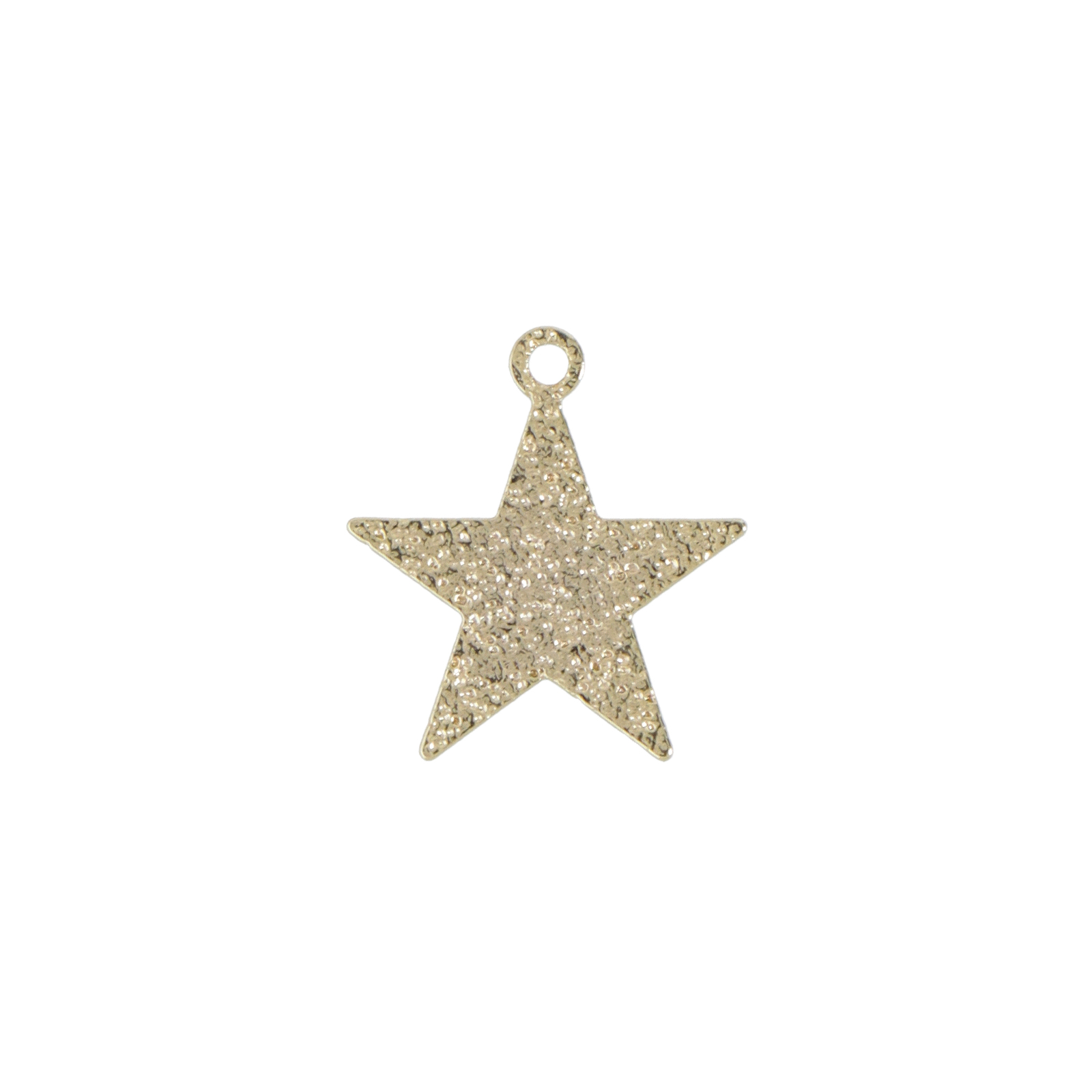 gold plated stardust satr charm 12mm | 2pc