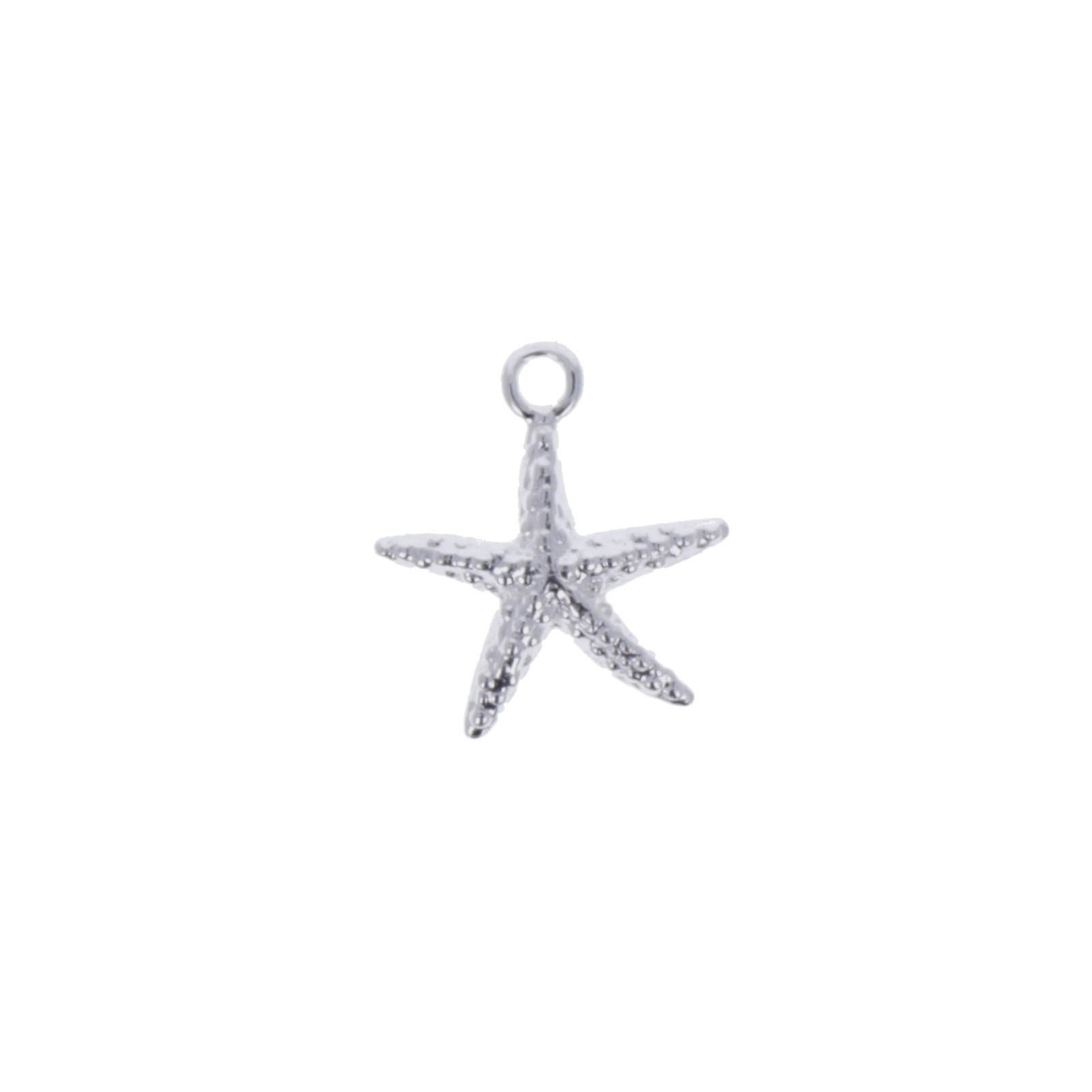sterling silver sea star charm 18mm | 1pc
