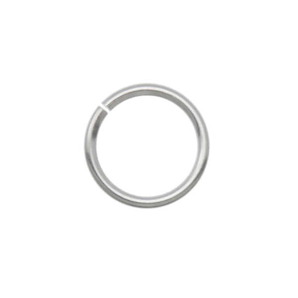 sterling silver open jump ring 7mm - wire 0,9mm | 10pc