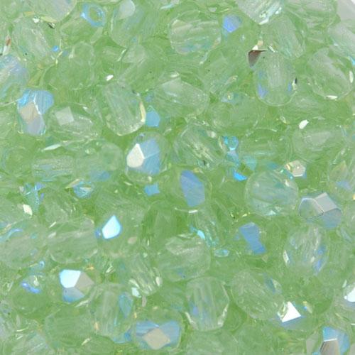 böhmische glasschliffperlen peridot ab 4mm | 50st