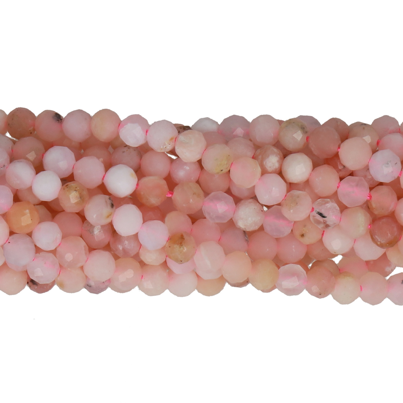pink opal faceted round 3,5mm | 15/16-inch strand