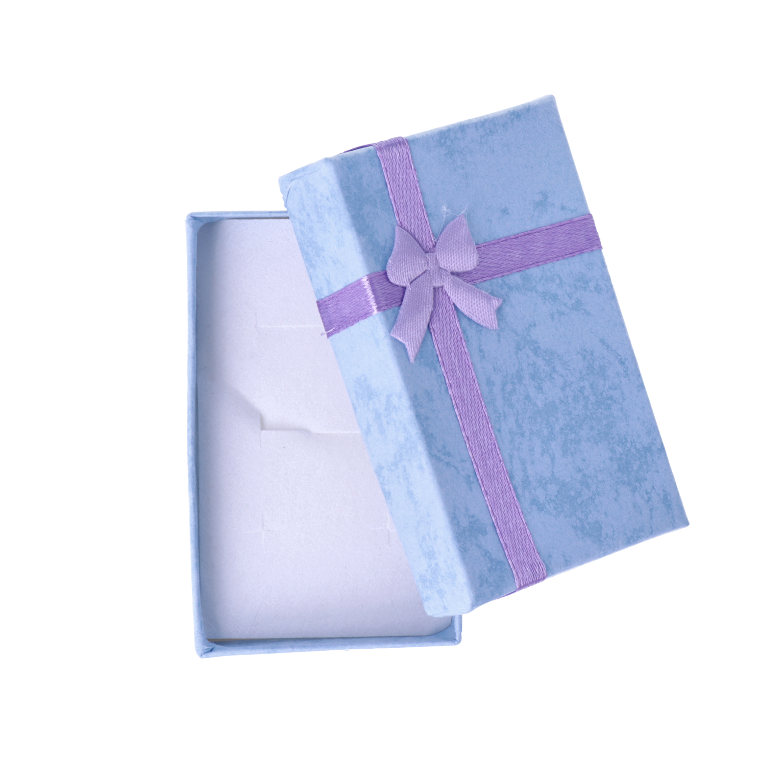 paper jewelry box - sky blue and bow - 8x5cm | 1pc