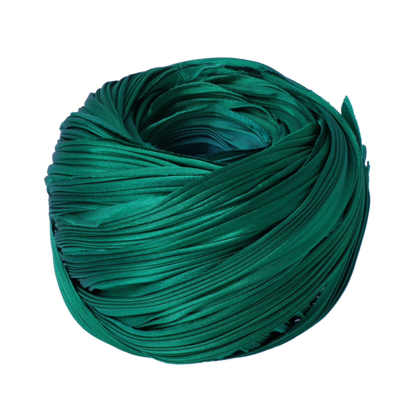 silk shibori ribbon - deep emerald | 10cm