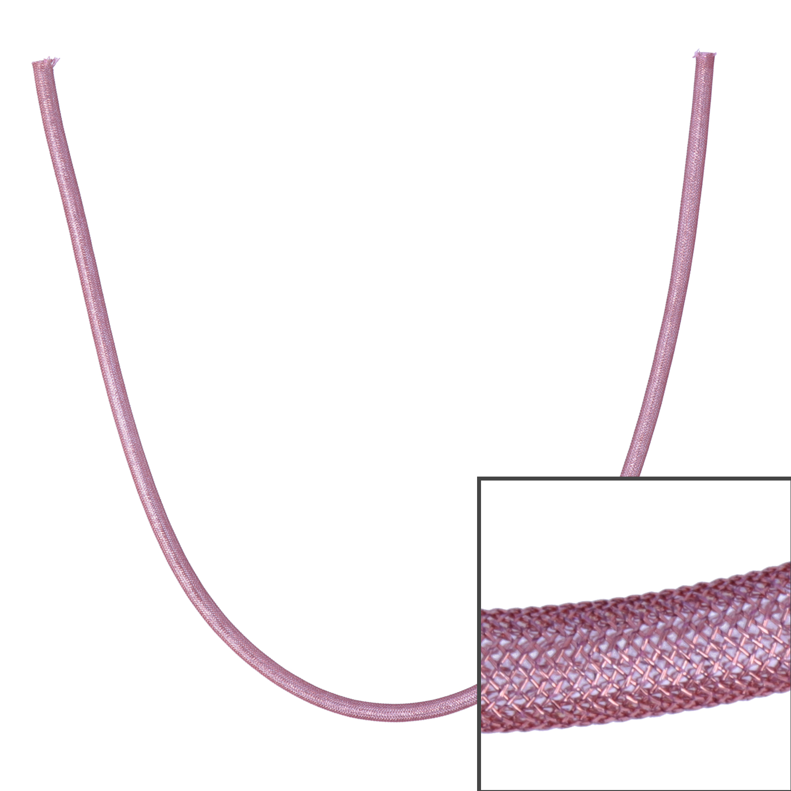 mesh cord pink 5mm - 45cm | 1pc