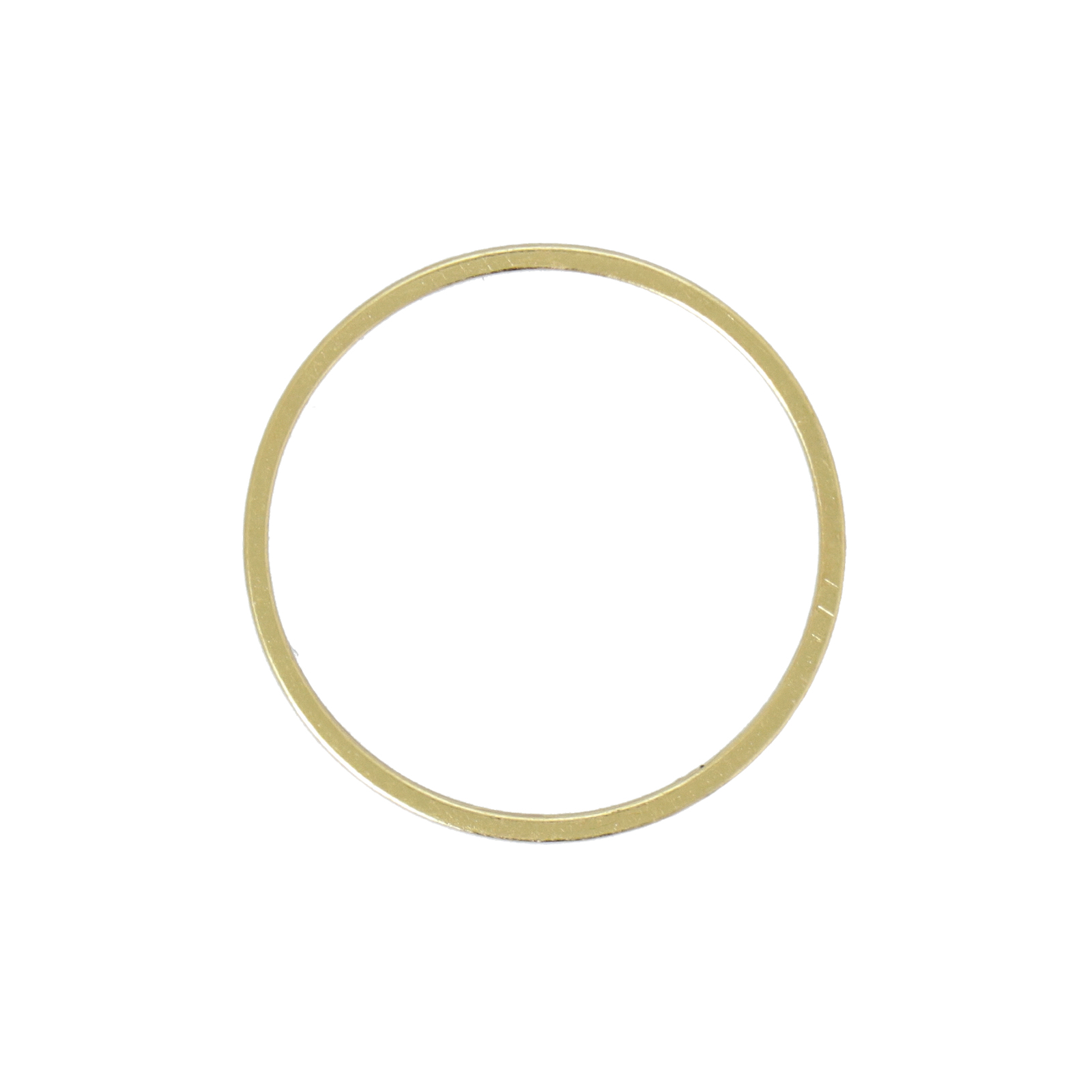 open shape component gold plated circle 20mm | 20pc