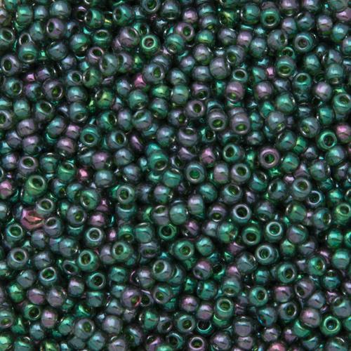 saatperlen toho 11/0 gold lusted emerald (322) | 10gr